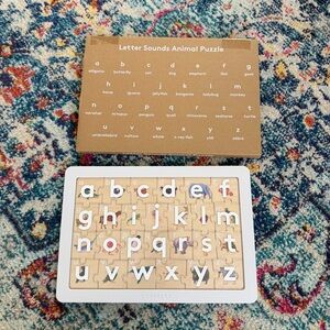 Lovevery letter sounds animal puzzle